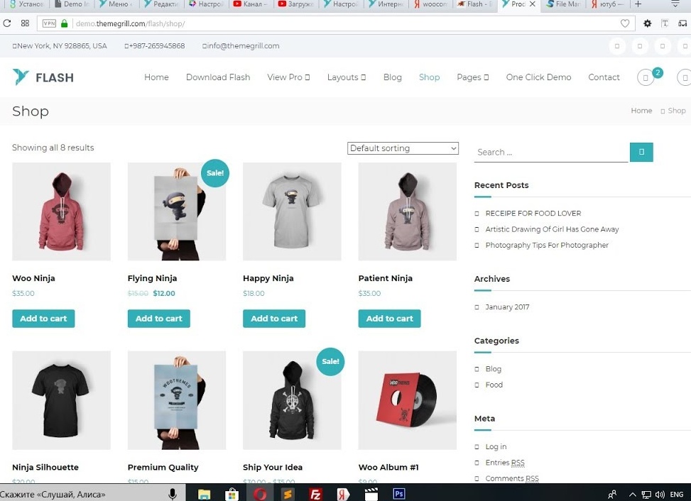 Интернет- магазина на WordPress